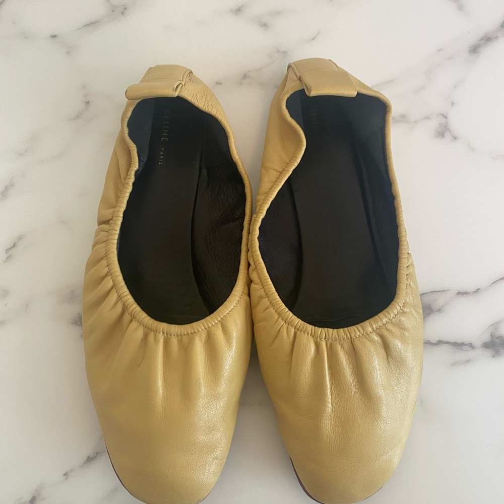 CELINE ballet flats. Yellow. 6.5 USA. - Picture 4 of 4